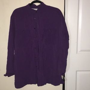 Purple button down